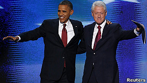 Barack Obama e Bill Clinton/Reuters
