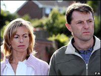 O casal Kate e Gerry McCann