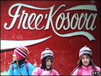 Khẩu hiệu đòi độc lập ở Kosovo