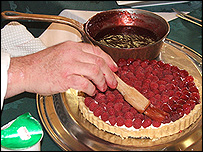Mike Feasey's raspberry tart