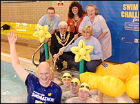 At the launch of Swimathon 2008