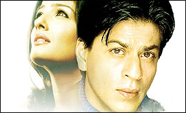 Raveena Tandon & Shah Rukh Khan