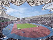 奥运体育场预想图