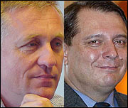 Mirek Topolánek a Jiří Paroubek