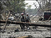 Nova Orleans após a passagem do furacão Katrina