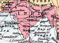 British possessions on the sub-continent in 1931.(Getty Images/Hulton|Archive)