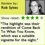 Graphic: Rob Sykes gives Embrace 4 out of 5 stars.