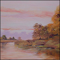 Autumn River by David Cawthorne