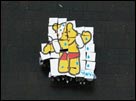 Students and Pudsey jigsaw viewed from above