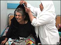 Saldırıda yaralanan bir kadın