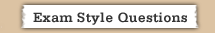 Exam Style Questions