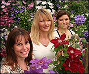 The Evison's daughters and clematis'