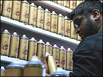 Stocking up on paints