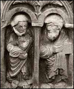 Detail from Wenlock Priory by Lawson Clout