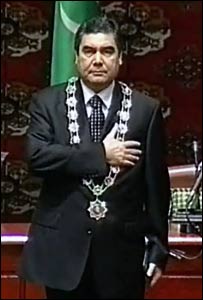 Гурбангули Бердимуҳамедовнинг қасамёд қабул қилиш маросими