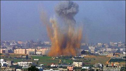 Gazze'deki bir patlama