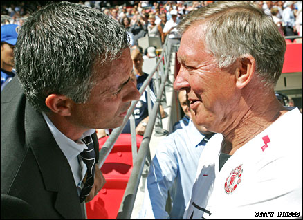 Jose Mourinho and Sir Alex Ferguson