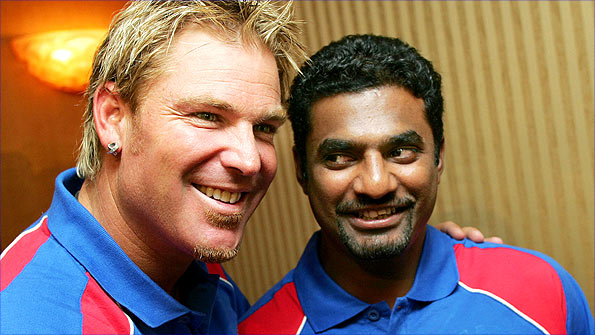 Shane Warne and Muttiah Muralitharan