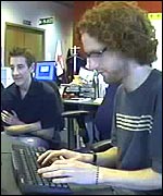 Picture: Chris Rankin and Jamie from Mugglenet