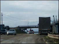 The road into Kosovo