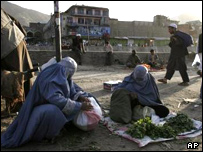 بازار سبزیجات در کابل