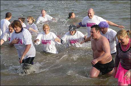 Boxing Day swim in the River Deben