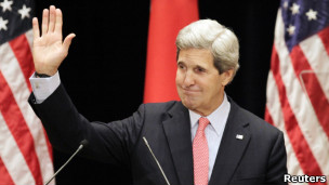 克里在東京工業大學發表演講