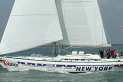 Sam Fuller and the crew of the 'New York' Clipper