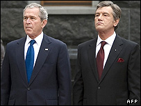 جورج بوش و ویکتور یوشچنکو