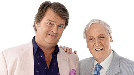 Paul Merton and Nicholas Parsons