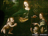 'ورجن آن دی راک 'اس سلسلے کی ڈونچی کی تیسری پینٹنگ ہے۔