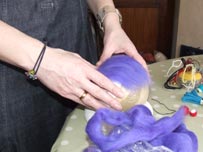 making a felted head