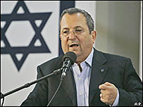 O ministro da Defesa de Israel, Ehud Barak