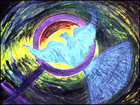 يکی از نقاشی های صنم 