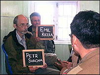Peter Svacha (à esquerda) e Emil Kuchera
