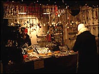 Stall at German Christmas market