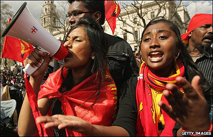 लंदन में तमिल समर्थक