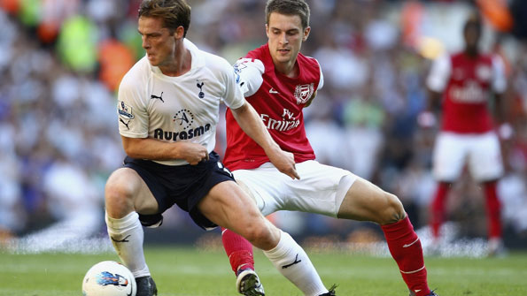 Scott Parker was influential for Spurs in the win over Arsenal. Photo: Getty Images
