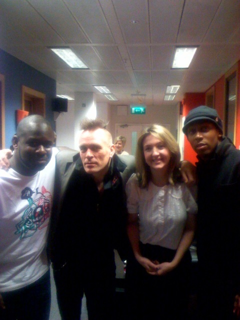 (l to r) Edward Adoo, John Robb, Victoria and Lemar (l to r) Edward Adoo, John Robb, Victoria and Lemar