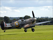 Spitfire taking off