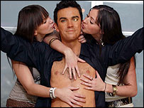 Robbie waxwork at Tussaud's