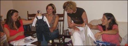 A group of women at a baby shower