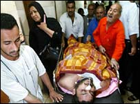 بازار میں ہونے والے بم دھماکے میں زخمی شخص