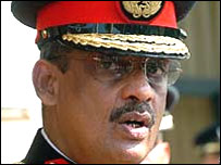 SLA Commander, Lt. Gen. Sarath Fonseka