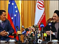 Hugo Chávez e Mohammad Khatami