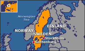 Map of Sweden