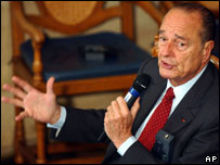 Jacques Chirac, presidente da França