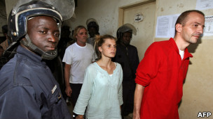 Franceses condenados / AFP