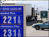 Čerpací stanice v Kalifornii