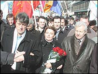 Ющенко, Мороз і Тимошенко на демонстрації